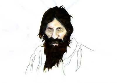 Ritratto di Grigori Iefimovich Rasputin da Alessandro Lonati