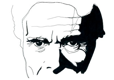 Ritratto di Pier Paolo Pasolini da Alessandro Lonati