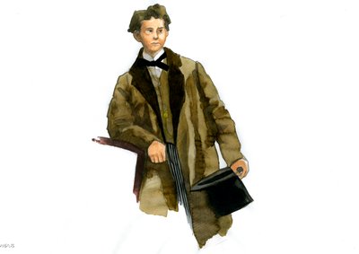 Ritratto di Luigi II di Baviera da Alessandro Lonati