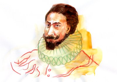 Ritratto di Miguel de Cervantes Saavedra da Alessandro Lonati