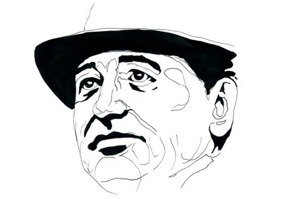 Ritratto di Mikhail Gorbachev (nato nel 1931) politico russo da Alessandro Lonati
