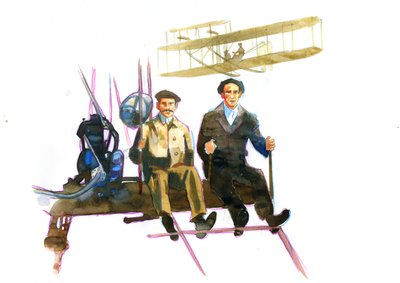 Ritratto dei fratelli Wright, pionieri dell