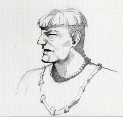 Ritratto di un pirata o busto di un marinaio da Alessandro Lonati