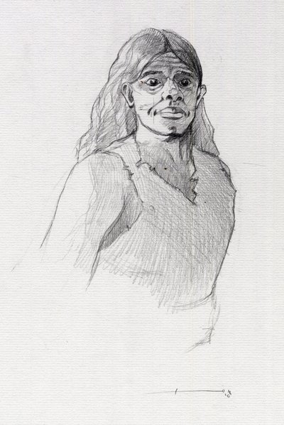 Ritratto di un pirata o busto di un marinaio da Alessandro Lonati