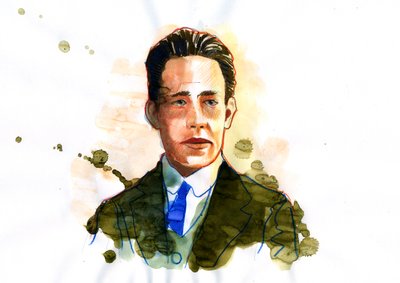 Ritratto di Niels Bohr da Alessandro Lonati