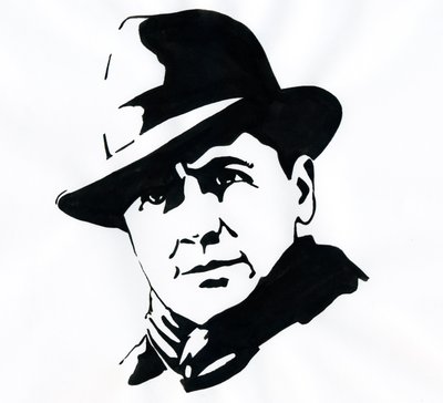 Ritratto del prefetto e resistente francese Jean Moulin (1899-1943) da Alessandro Lonati