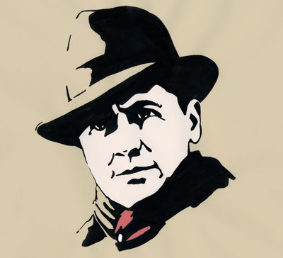 Ritratto del prefetto e resistente francese Jean Moulin (1899-1943) da Alessandro Lonati