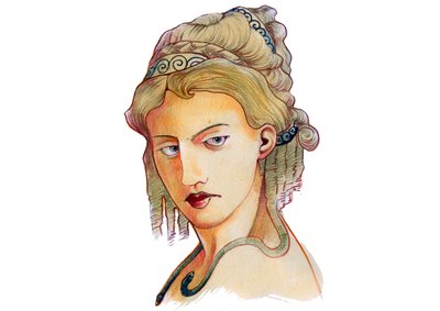 Rappresentazione della divinità Metis da Alessandro Lonati