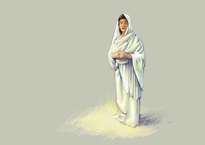 Antichità romana: rappresentazione di una dama romana da Alessandro Lonati