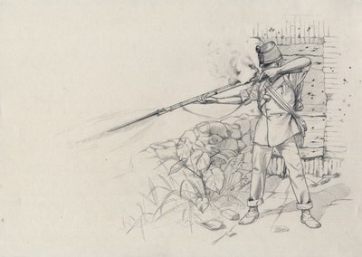 Secondo impero (1852-1870): soldato di fanteria che spara, soldato dell