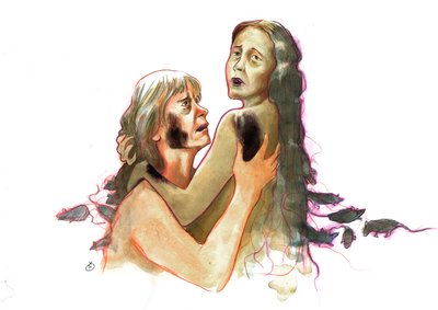 Due vittime della peste bubbonica durante le grandi epidemie da Alessandro Lonati