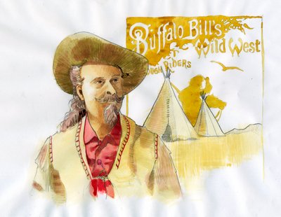 Ritratto di Buffalo Bill - Illustrazione di Alessandro Lonati da Alessandro Lonati
