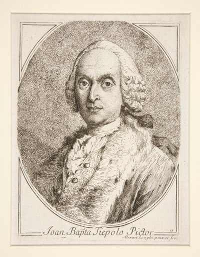 Ritratto di G.B. Tiepolo da Alessandro Longhi