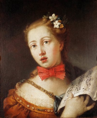 Ritratto di un giovane cantante da Alessandro Longhi