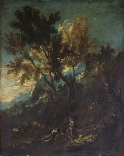 Paesaggio montano con figure pastorali da Alessandro Magnasco