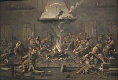 Interno con monaci" di Alessandro Magnasco, 1725 circa, Museo Norton Simon da Alessandro Magnasco