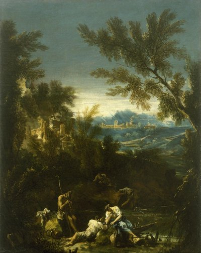 Paesaggio con figure da Alessandro Magnasco