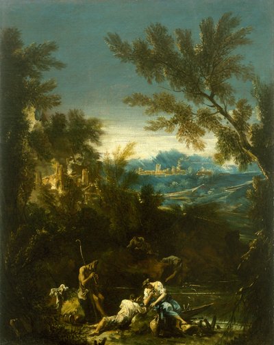 Paesaggio con figure da Alessandro Magnasco