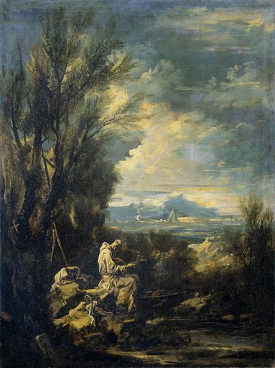 Paesaggio con San Bruno da Alessandro Magnasco