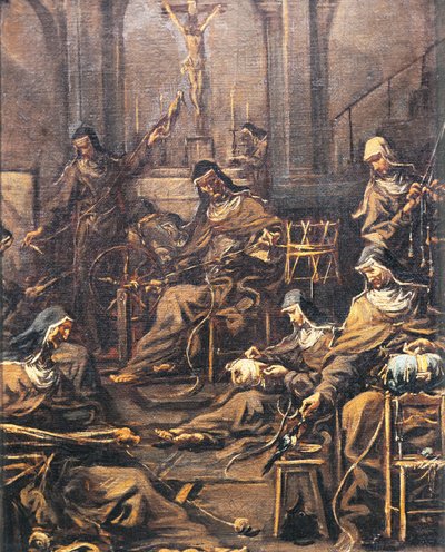 Suore che filano e ricamano, di Alessandro Magnasco, detto Lissandrino da Alessandro Magnasco