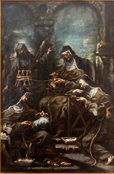 Suore filatrici da Alessandro Magnasco