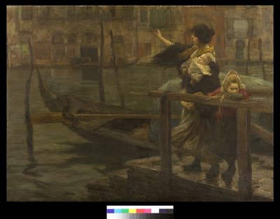 La traversata o La partenza del marinaio, 1901 da Alessandro Milesi