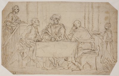 La cena di Emmaus da Alessandro Moretto