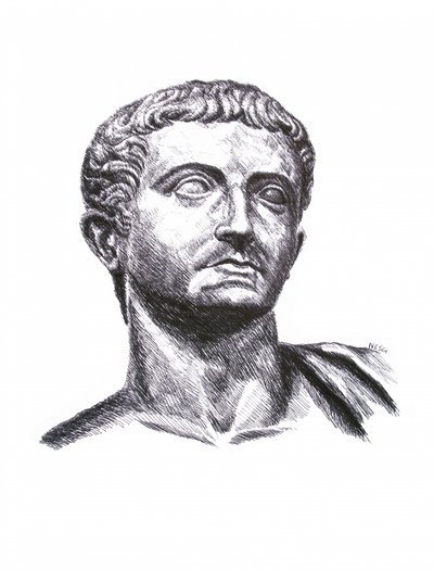 Busto romano classico da Alessandro Nesci