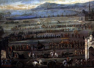Il corteo funebre per il Doge F. Morosini da Alessandro Piazza