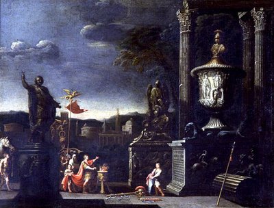 Vista con una scena di sacrificio da Alessandro Salucci