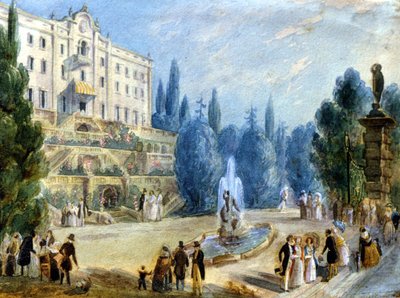 Como. Cadenabbia. La Villa Carlotta (ex Sommariva) da Alessandro Sanquirico