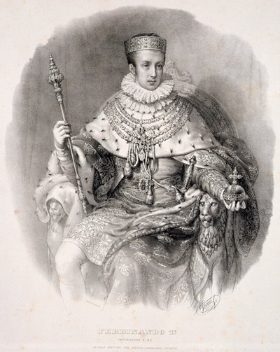 Ferdinando I (1793-1875), Re di Lombardia-Veneto, in abiti di stato, da 