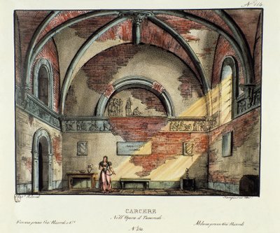 Cella della prigione Scenografia per la rappresentazione a Milano nel 1829 dell