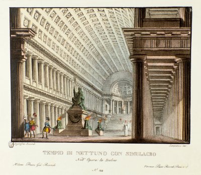 Vista del tempio di Nettuno Scenografia per la rappresentazione della tragedia lirica "Didone" (1783) del compositore Niccolò Vito Piccinni dopo l