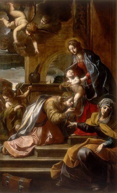 Matrimonio mistico di Santa Caterina, opera di Alessandro Tiarini, conservata alla Galleria Estense di Modena da Alessandro Tiarini