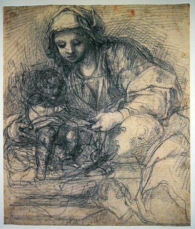 La Madonna e il Bambino con un monaco certosino da Alessandro Tiarini