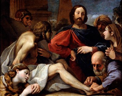 La resurrezione di Lazzaro, fine XVI o XVII secolo da Alessandro Tiarini