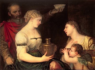 Allegoria della vita coniugale che raffigura gli dei Vesta, Imene, Marte e Venere da Alessandro Varotari