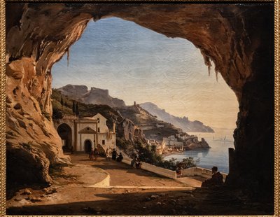 La grotta dei Cappuccini ad Amalfi (c.1850) da Alessandro la Volpe