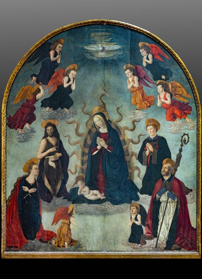 Madonna col Bambino e Santi da Alessio & Scheggini Michele da Larciano (known as Graffione) (1470 85) Baldovinetti
