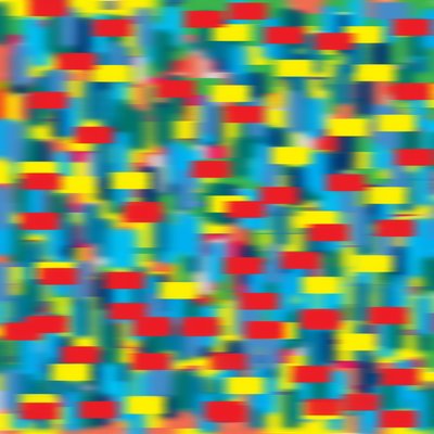 Puntinismo orizzontale blu, 2019 da Alex Caminker