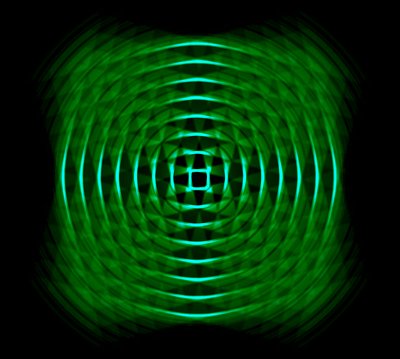 Geometrico ottico in verde da Alex Caminker