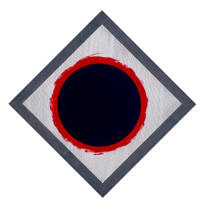 Cerchio Blu su Diamante Rosso da Alex Dunn