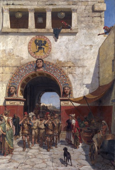 Porta a Volterra, Etruria da Alexander Alexandrovich Svedomsky