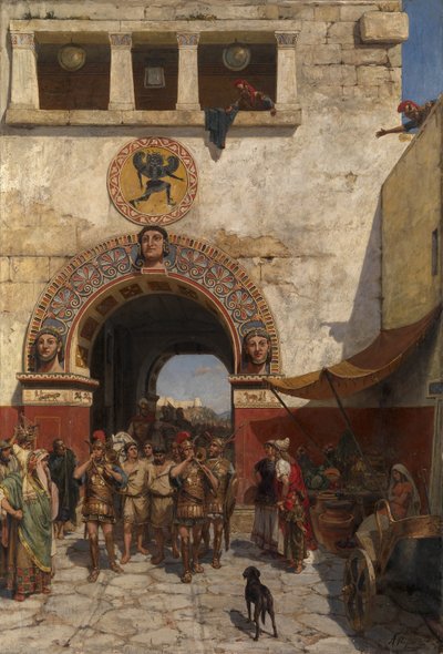 Porta a Volterra, Etruria da Alexander Alexandrovich Svedomsky