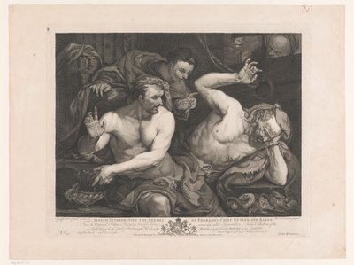 Giuseppe interpreta i sogni del capo coppiere e del capo panettiere del faraone da Alexander Bannerman