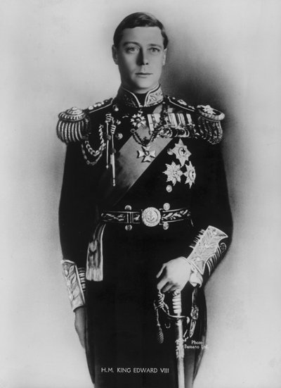 Re Edoardo VIII (foto b/n) da Alexander Bassano