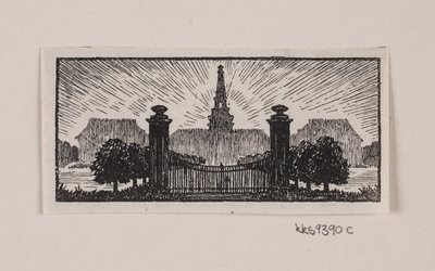 Danese:  Vignetta per "Posthuset i Hirschholm" di H. Hertz da Alexander Blom