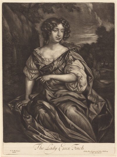 La Signora Essex Finch da Alexander Browne after Sir Peter Lely
