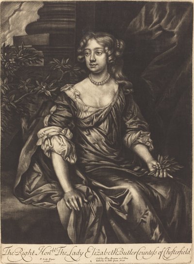 La Nobile Signora Elizabeth Butler, Contessa di Chesterfield da Alexander Browne after Sir Peter Lely